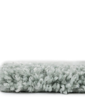 Light Green 2' 7 x 6' 1 Rabat Shag Runner Area Rug Thick Soft Touch Fluffy & Plush Shaggy Pile