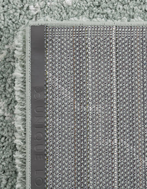 Light Green 2' 7 x 6' 1 Rabat Shag Runner Area Rug Thick Soft Touch Fluffy & Plush Shaggy Pile
