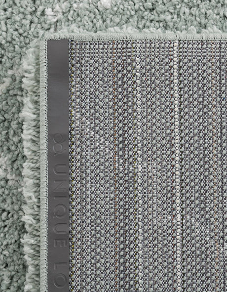 Light Green 2' 7 x 6' 1 Rabat Shag Runner Area Rug Thick Soft Touch Fluffy & Plush Shaggy Pile Durable Geometric Carpet for Luxury Interior Design for Sale at Rug Engine