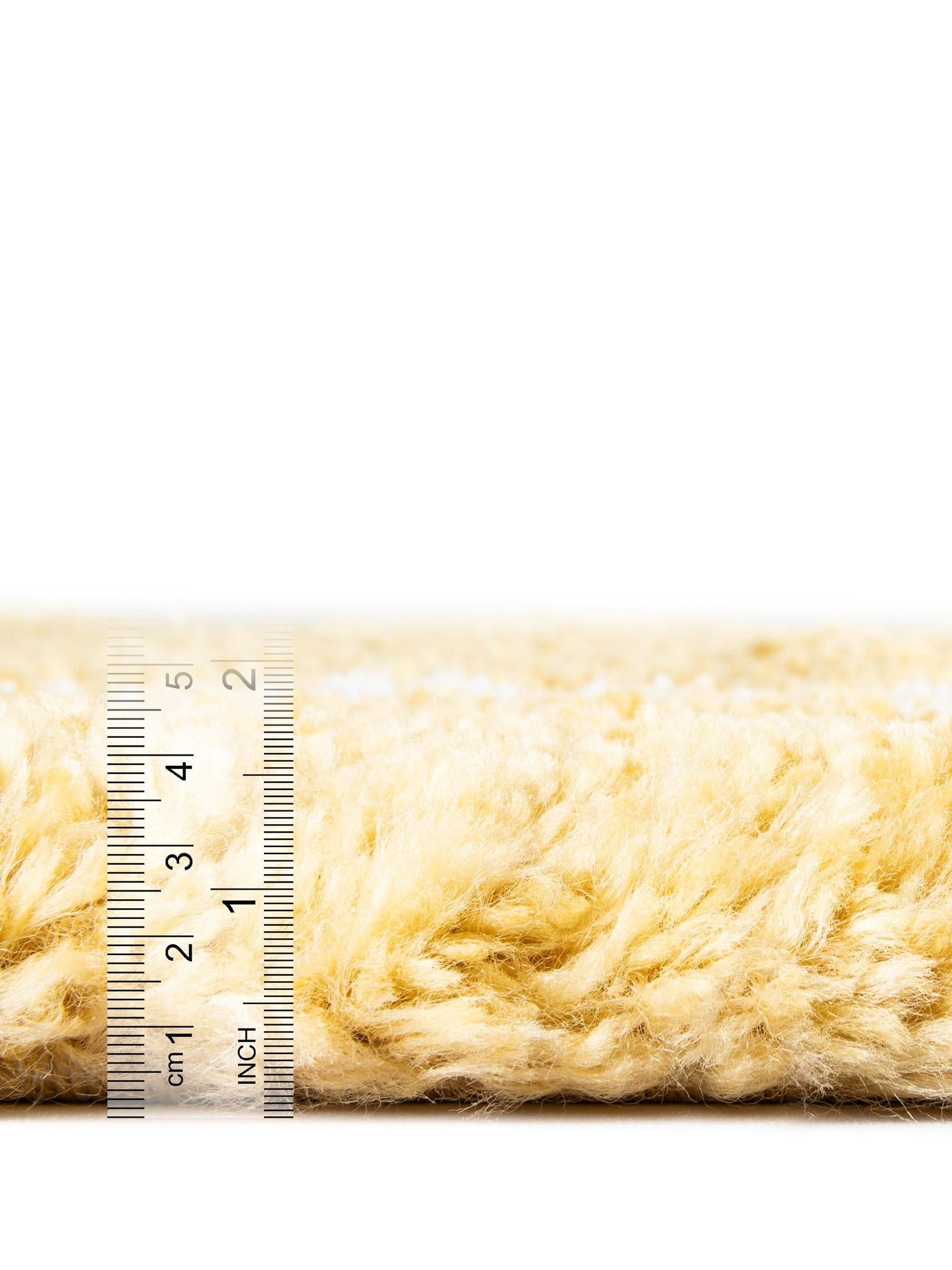 Yellow 5' 1 x 8' Rabat Shag Rectangle Area Rug Thick Soft Touch Fluffy & Plush Shaggy Pile Durable Geometric Carpet for Luxury Interior Design for Sale at Rug Engine