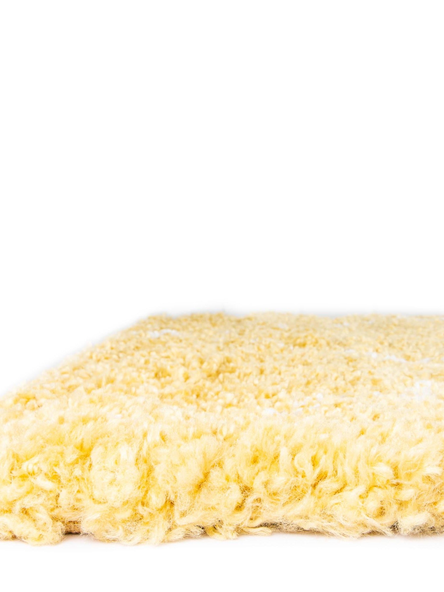 Yellow 5' 1 x 8' Rabat Shag Rectangle Area Rug Thick Soft Touch Fluffy & Plush Shaggy Pile Durable Geometric Carpet for Luxury Interior Design for Sale at Rug Engine