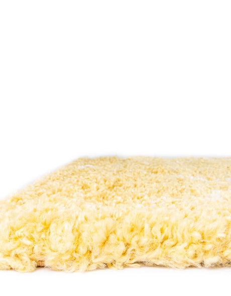 Yellow 5' 1 x 8' Rabat Shag Rectangle Area Rug Thick Soft Touch Fluffy & Plush Shaggy Pile Durable Geometric Carpet for Luxury Interior Design for Sale at Rug Engine