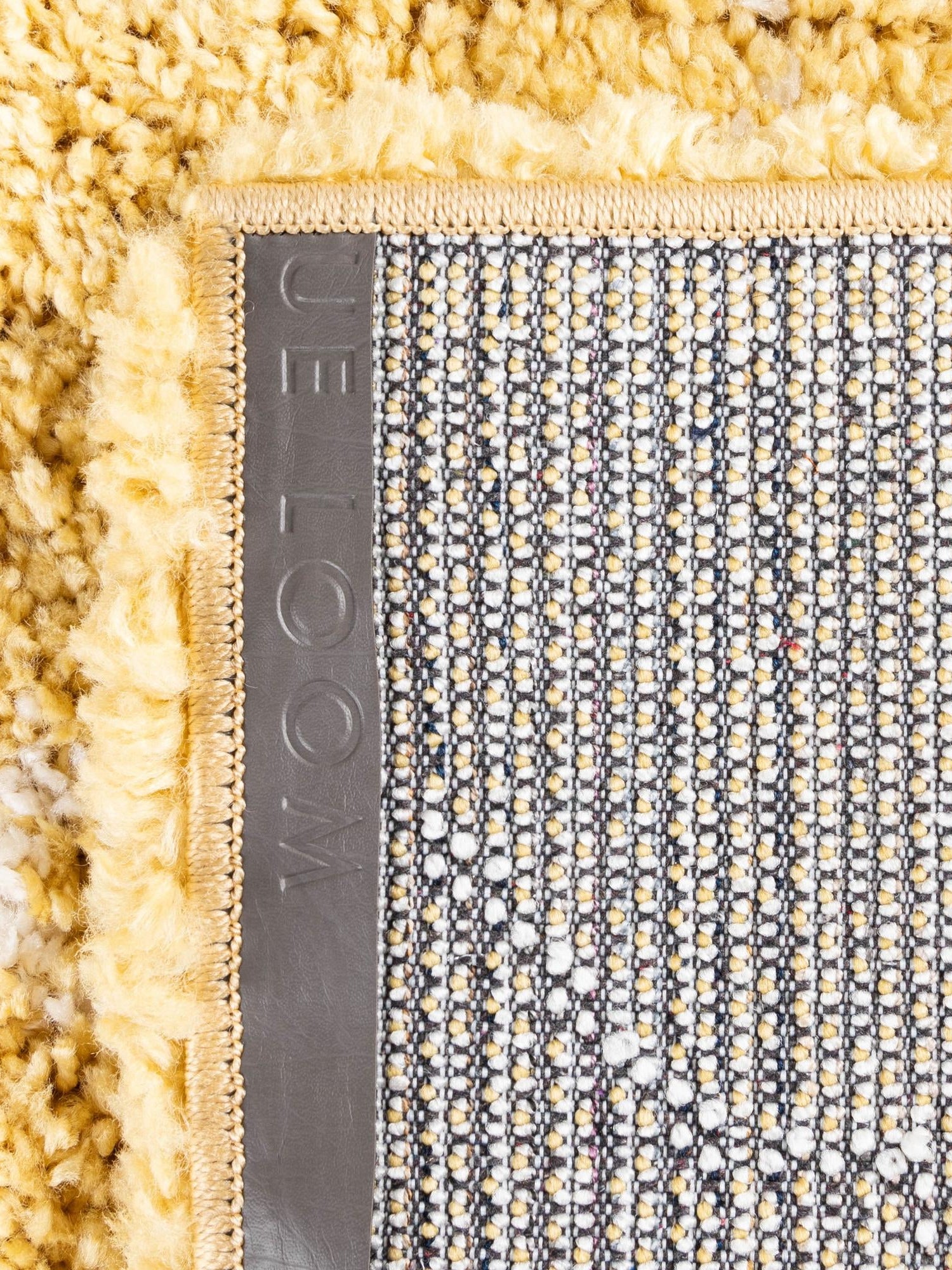 Yellow 9' x 12' 2 Rabat Shag Rectangle Area Rug Thick Soft Touch Fluffy & Plush Shaggy Pile Durable Geometric Carpet for Luxury Interior Design for Sale at Rug Engine