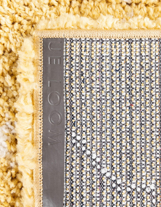 Yellow 5' 1 x 8' Rabat Shag Rectangle Area Rug Thick Soft Touch Fluffy & Plush Shaggy Pile
