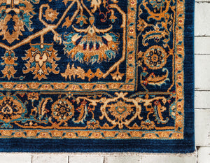 Navy Blue 4' 5 x 4' 5 Dorchester Square Area Rug 100% Polypropylene With Cotton Foundation Carpet for Living, Dining, Office, Bedrooms for Sale at Rug Engine