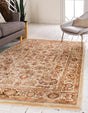 Cream 4' 1 x 6' 1 Dorchester Rectangle Area Rug 100% Polypropylene With Cotton Foundation Carpet for Living, Dining, Office, Bedrooms for Sale at Rug Engine