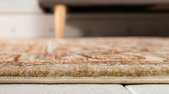 Cream 4' 1 x 6' 1 Dorchester Rectangle Area Rug 100% Polypropylene With Cotton Foundation Carpet for Living, Dining, Office, Bedrooms for Sale at Rug Engine