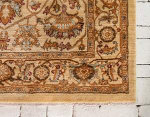 Cream 4' 1 x 6' 1 Dorchester Rectangle Area Rug 100% Polypropylene With Cotton Foundation Carpet for Living, Dining, Office, Bedrooms for Sale at Rug Engine
