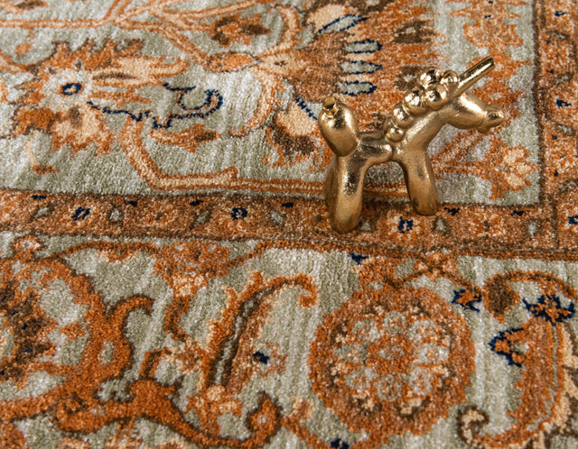 Light Green 4' 1 x 6' 1 Dorchester Rectangle Area Rug 100% Polypropylene With Cotton Foundation Carpet for Living, Dining, Office, Bedrooms for Sale at Rug Engine