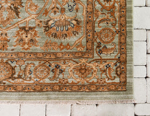 Light Green 4' 1 x 6' 1 Dorchester Rectangle Area Rug 100% Polypropylene With Cotton Foundation Carpet for Living, Dining, Office, Bedrooms for Sale at Rug Engine