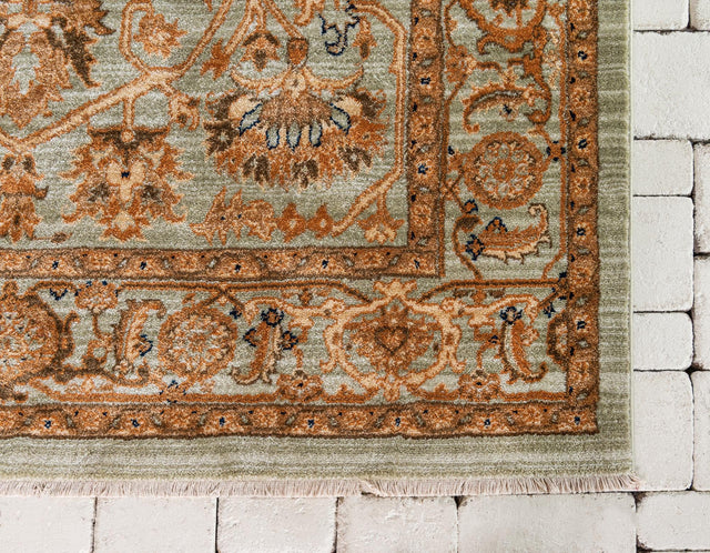 Light Green 4' 1 x 6' 1 Dorchester Rectangle Area Rug 100% Polypropylene With Cotton Foundation Carpet for Living, Dining, Office, Bedrooms for Sale at Rug Engine