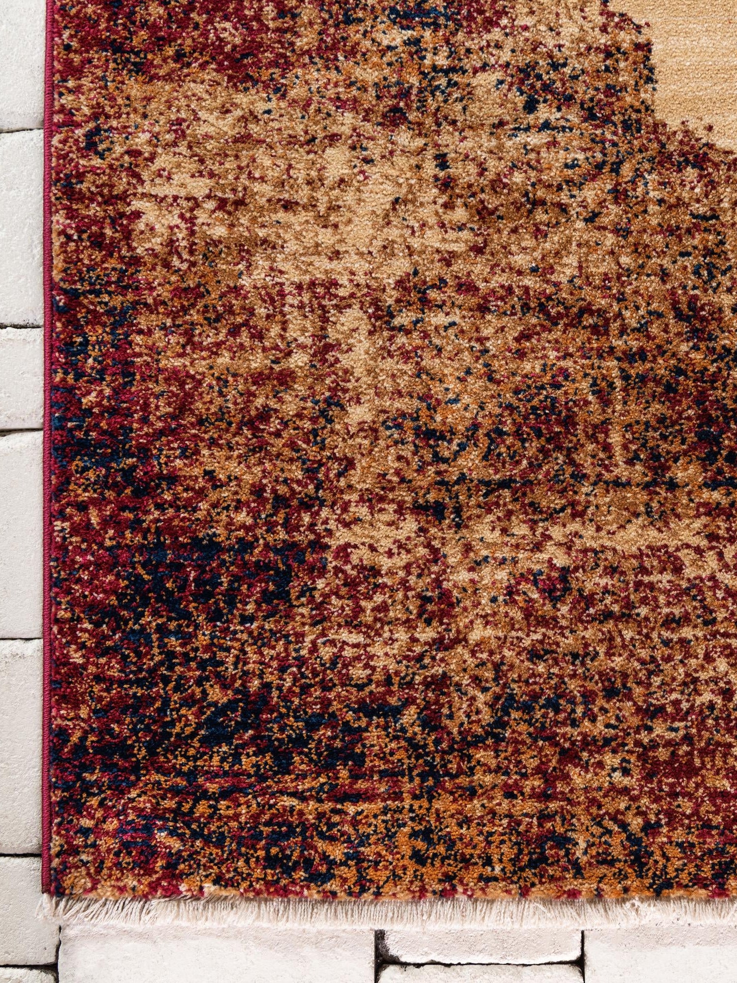 Red 4' 1 x 6' 1 Dorchester Rectangle Area Rug 100% Polypropylene With Cotton Foundation Carpet for Living, Dining, Office, Bedrooms for Sale at Rug Engine