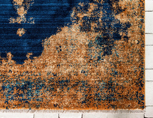 Navy Blue 4' 1 x 6' 1 Dorchester Rectangle Area Rug 100% Polypropylene With Cotton Foundation Carpet for Living, Dining, Office, Bedrooms for Sale at Rug Engine