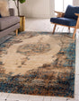 Beige 4' 1 x 6' 1 Dorchester Rectangle Area Rug 100% Polypropylene With Cotton Foundation Carpet for Living, Dining, Office, Bedrooms for Sale at Rug Engine