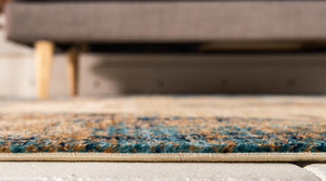 Beige 4' 1 x 6' 1 Dorchester Rectangle Area Rug 100% Polypropylene With Cotton Foundation Carpet for Living, Dining, Office, Bedrooms for Sale at Rug Engine