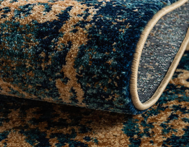 Blue 4' 5 x 4' 5 Dorchester Square Area Rug 100% Polypropylene With Cotton Foundation Carpet for Living, Dining, Office, Bedrooms for Sale at Rug Engine