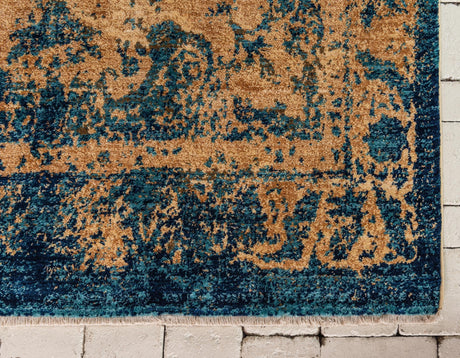 Blue 4' 5 x 4' 5 Dorchester Square Area Rug 100% Polypropylene With Cotton Foundation Carpet for Living, Dining, Office, Bedrooms for Sale at Rug Engine