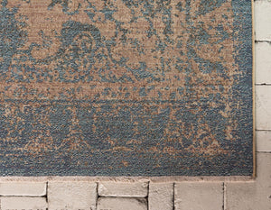 Blue 4' 5 x 4' 5 Dorchester Square Area Rug 100% Polypropylene With Cotton Foundation Carpet for Living, Dining, Office, Bedrooms for Sale at Rug Engine