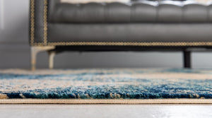 Blue 4' x 6' Dorchester Rectangle Area Rug 100% Polypropylene With Cotton Foundation Carpet for Living, Dining, Office, Bedrooms for Sale at Rug Engine