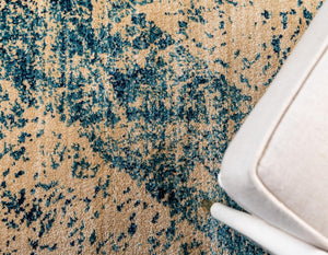 Blue 4' x 6' Dorchester Rectangle Area Rug 100% Polypropylene With Cotton Foundation Carpet for Living, Dining, Office, Bedrooms for Sale at Rug Engine