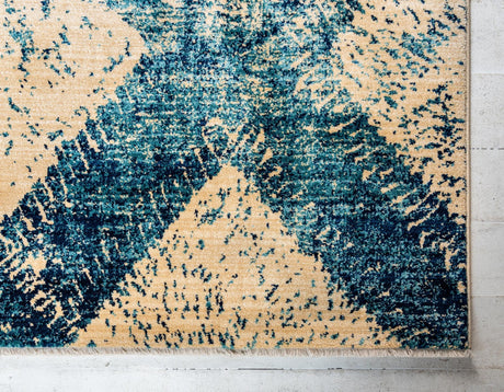 Blue 4' x 6' Dorchester Rectangle Area Rug 100% Polypropylene With Cotton Foundation Carpet for Living, Dining, Office, Bedrooms for Sale at Rug Engine