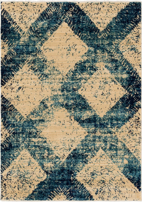 Blue 4' x 6' Dorchester Rectangle Area Rug 100% Polypropylene With Cotton Foundation Carpet for Living, Dining, Office, Bedrooms for Sale at Rug Engine