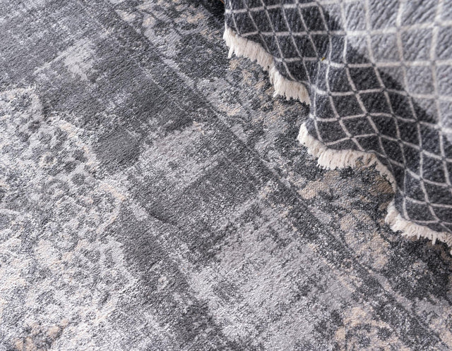 Gray 2' 2 x 3' Leila Rectangle Area Rug 85% Polypropylene & 15% Polyester Durable Traditional Carpet for Kitchens, Bedrooms, Living Rooms, Office for Sale at Rug Engine