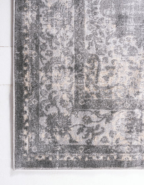 Gray 2' 2 x 3' Leila Rectangle Area Rug 85% Polypropylene & 15% Polyester Durable Traditional Carpet for Kitchens, Bedrooms, Living Rooms, Office for Sale at Rug Engine