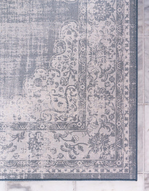 Dark Blue 5' 3 x 8' Leila Rectangle Area Rug 85% Polypropylene & 15% Polyester Durable Traditional Carpet for Kitchens, Bedrooms, Living Rooms, Office for Sale at Rug Engine