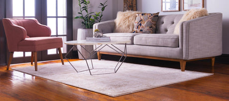 Beige 2' 2 x 3' 1 Leila Rectangle Area Rug 85% Polypropylene & 15% Polyester Durable Traditional Carpet for Kitchens, Bedrooms, Living Rooms, Office for Sale at Rug Engine