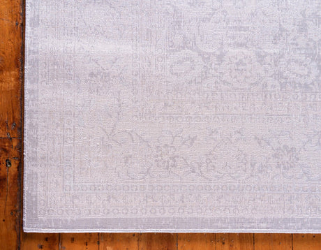 Gray 5' 3 x 8' Leila Rectangle Area Rug 85% Polypropylene & 15% Polyester Durable Traditional Carpet for Kitchens, Bedrooms, Living Rooms, Office for Sale at Rug Engine