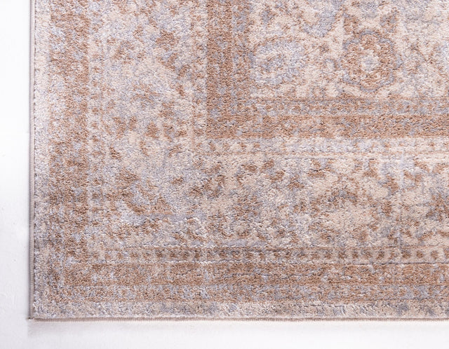 Cream 3' 3 x 5' 3 Leila Rectangle Area Rug 85% Polypropylene & 15% Polyester Durable Traditional Carpet for Kitchens, Bedrooms, Living Rooms, Office for Sale at Rug Engine