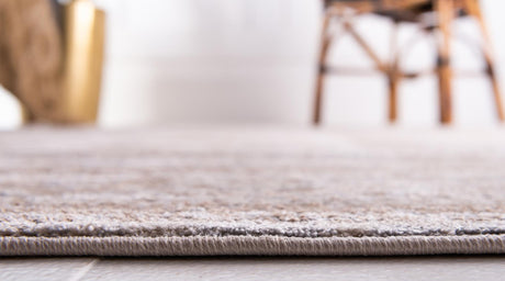 Cream 6' 1 x 6' 1 Leila Round Area Rug 85% Polypropylene & 15% Polyester Durable Traditional Carpet for Kitchens, Bedrooms, Living Rooms, Office for Sale at Rug Engine