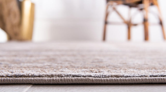 Cream 6' 1 x 6' 1 Leila Round Area Rug 85% Polypropylene & 15% Polyester Durable Traditional Carpet for Kitchens, Bedrooms, Living Rooms, Office for Sale at Rug Engine