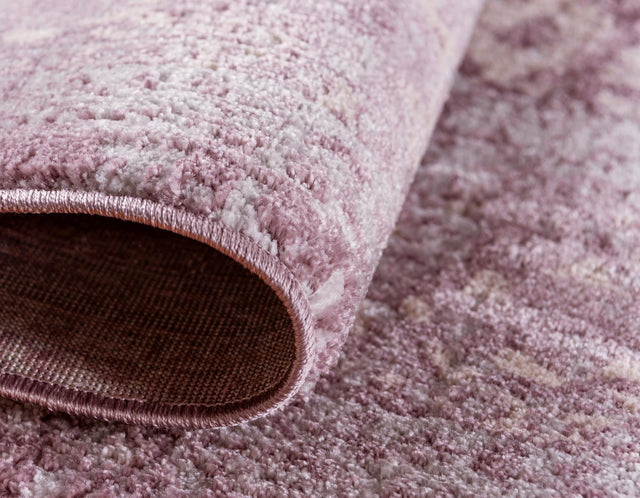 Violet 3' 3 x 3' 3 Leila Round Area Rug 85% Polypropylene & 15% Polyester Durable Traditional Carpet for Kitchens, Bedrooms, Living Rooms, Office for Sale at Rug Engine