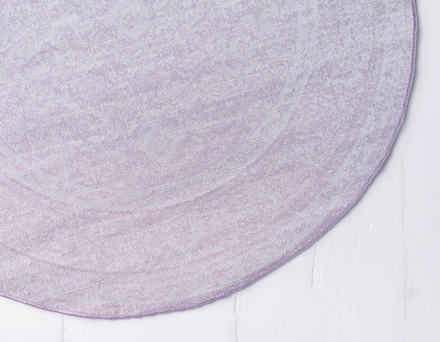 Violet 3' 3 x 3' 3 Leila Round Area Rug 85% Polypropylene & 15% Polyester Durable Traditional Carpet for Kitchens, Bedrooms, Living Rooms, Office for Sale at Rug Engine