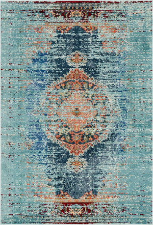 Turquoise 6' 1 x 9' Vita Rectangle Area Rug