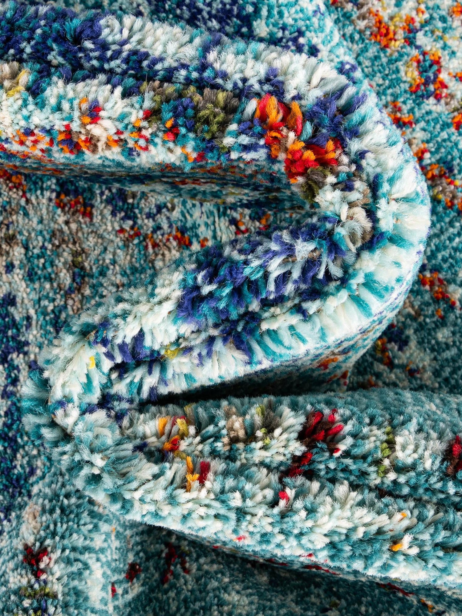 Turquoise 6' 1 x 6' 1 Vita Square Area Rug