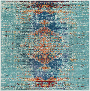 Turquoise 6' 1 x 6' 1 Vita Square Area Rug