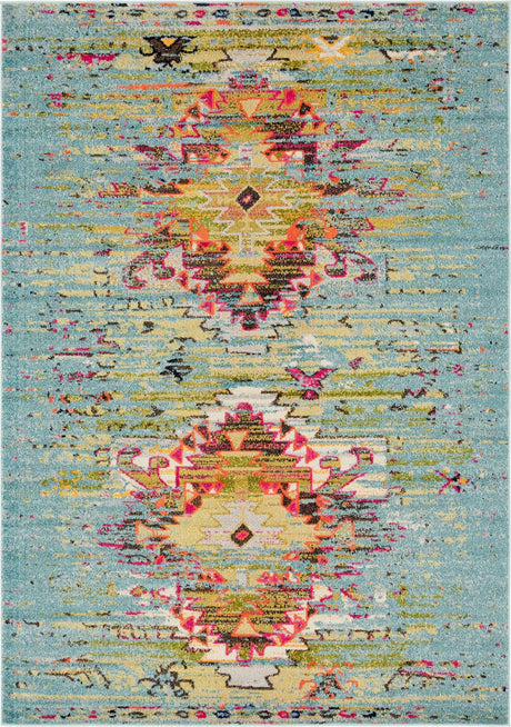 Turquoise 7' 1 x 10' Vita Rectangle Area Rug
