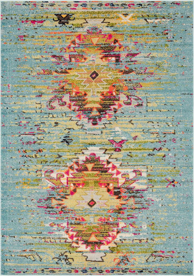 Turquoise 7' 1 x 10' Vita Rectangle Area Rug