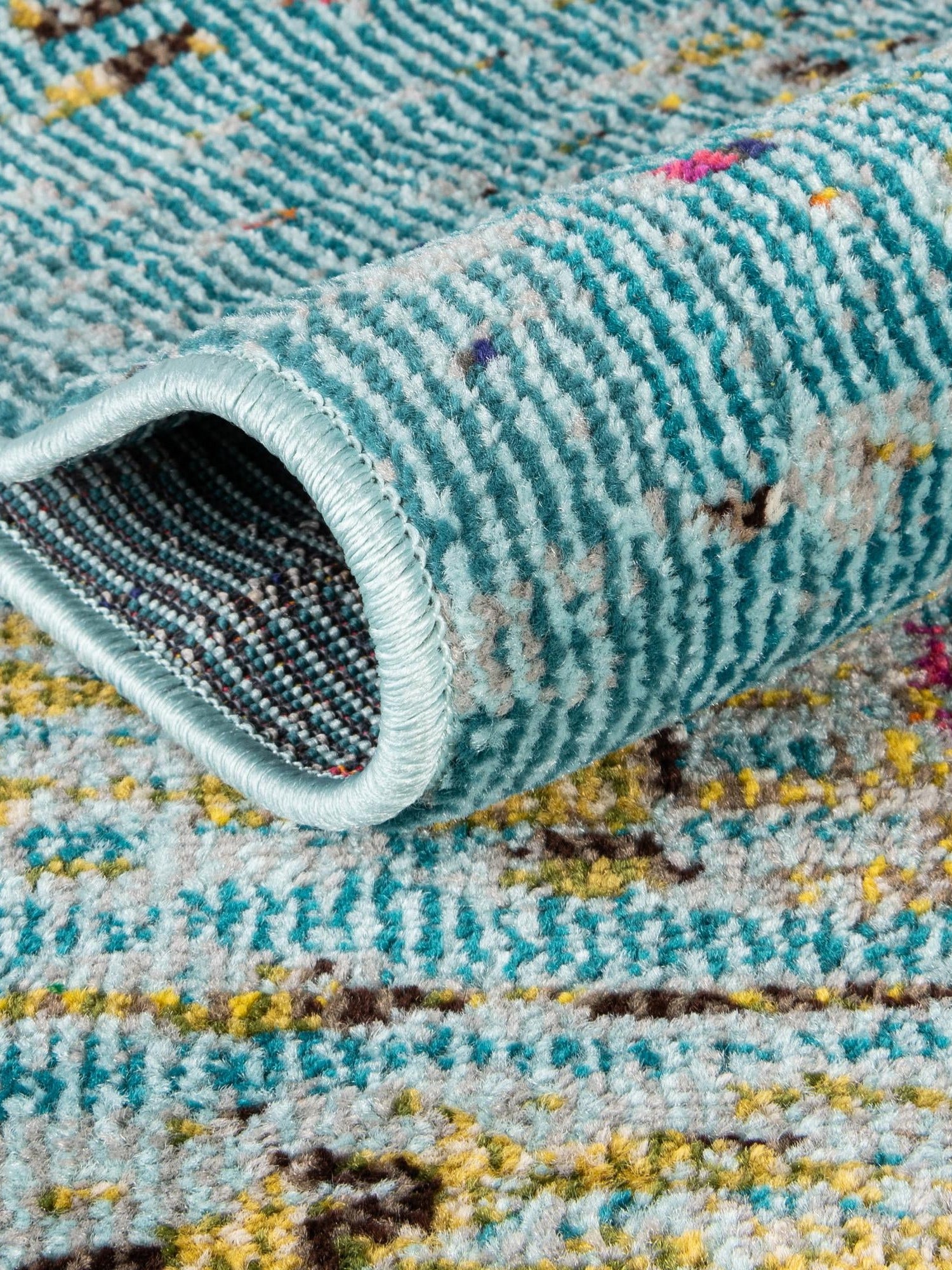 Turquoise 8' x 8' Vita Square Area Rug