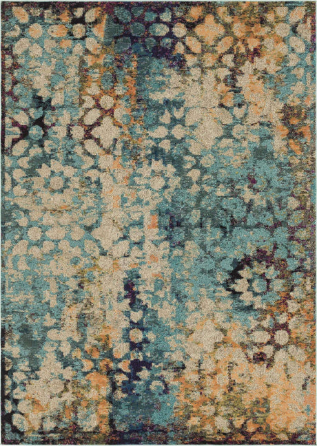 Blue 7' 1 x 10' Vita Rectangle Area Rug
