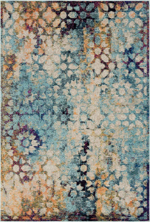 Blue 6' 1 x 9' Vita Rectangle Area Rug