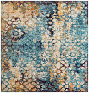 Blue 8' x 8' Vita Square Area Rug