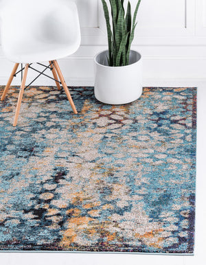 Blue 6' 1 x 6' 1 Vita Square Area Rug