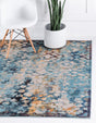 Blue 8' x 8' Vita Square Area Rug