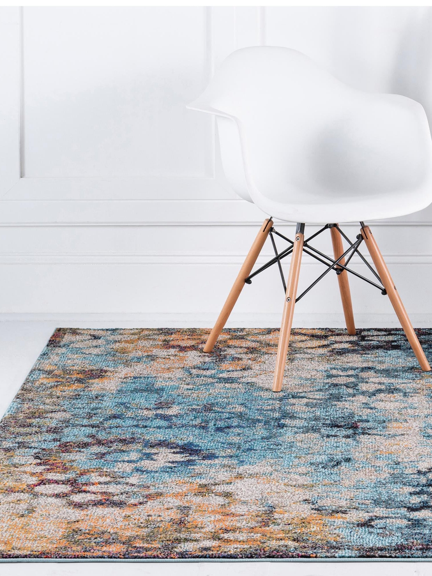 Blue 6' 1 x 6' 1 Vita Square Area Rug