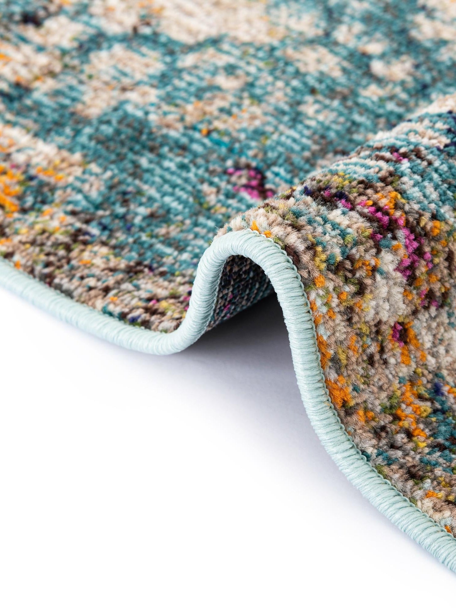 Blue 6' 1 x 6' 1 Vita Square Area Rug