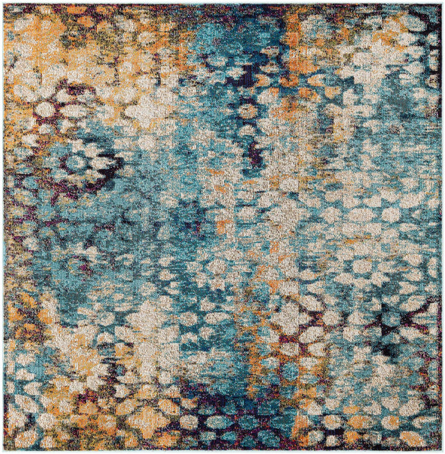 Blue 6' 1 x 6' 1 Vita Square Area Rug